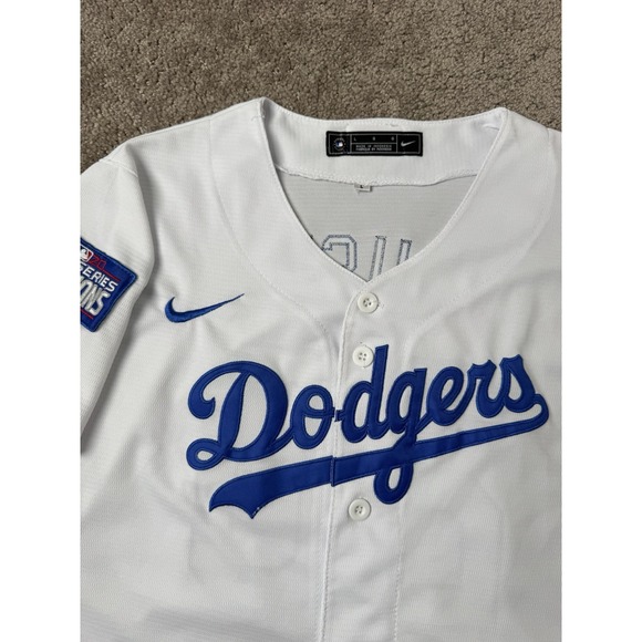 Womens Jersey 2020 World Series Champions Nike Los Angeles Dodgers #20 JUST Sz L - Picture 4 of 11